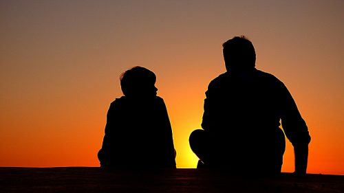 Parent counseling requires father and son to talk intimately. 