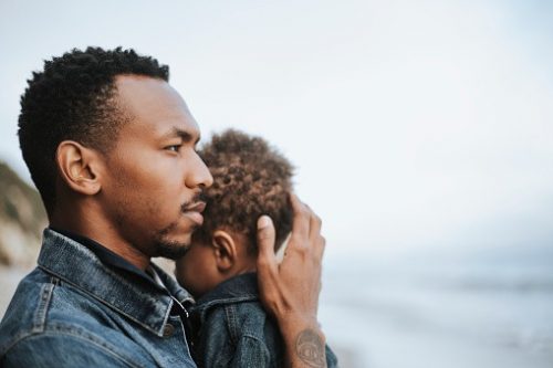A father dealing with a mental health struggle, particularly stress